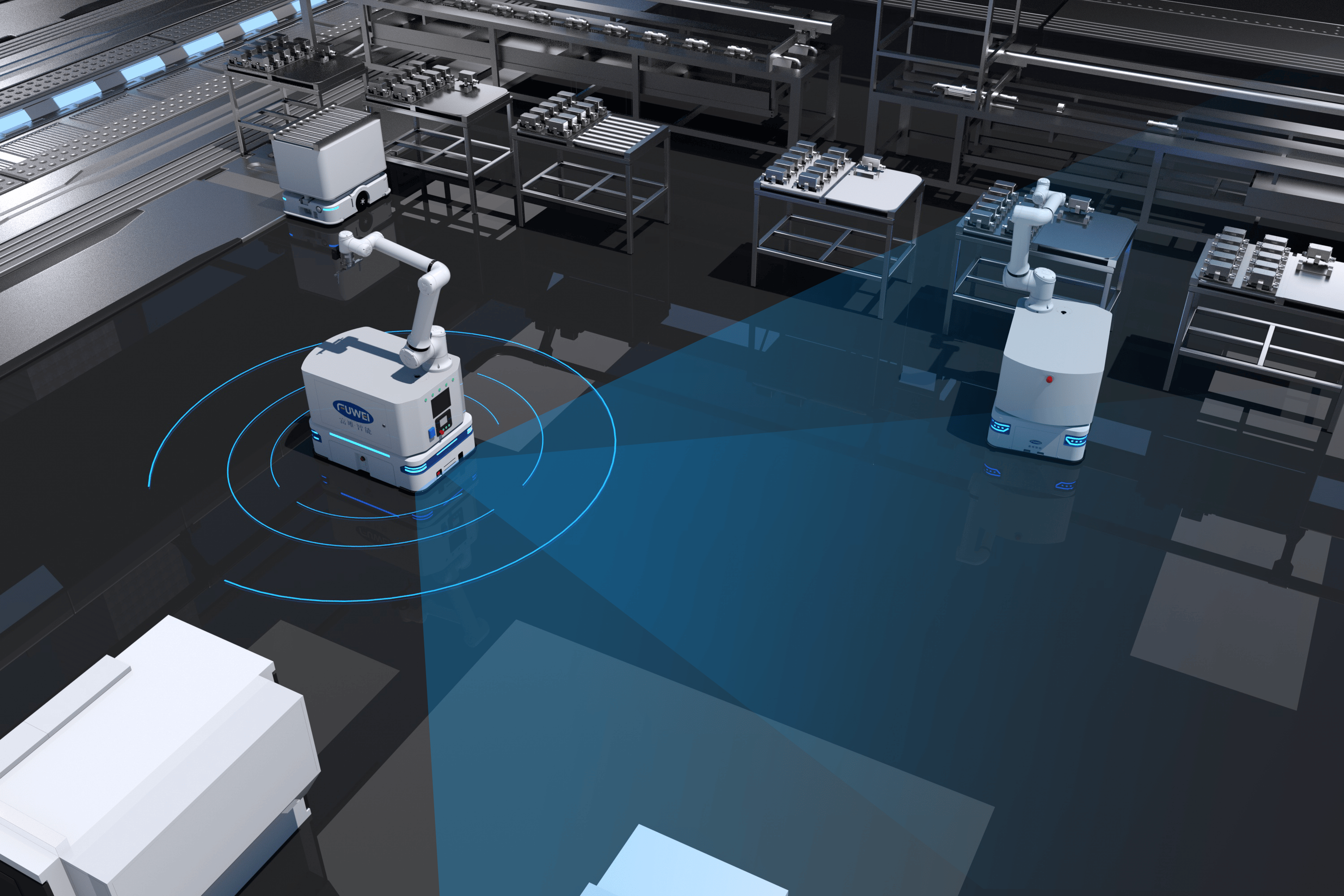 智能物流机器人：能搬能送还能盘点，太能干了​
